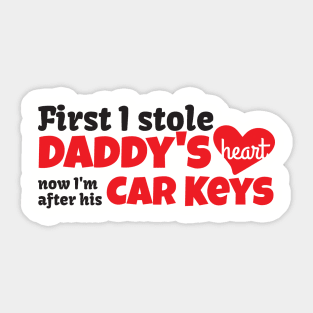 Daddy's Car Keys Sticker